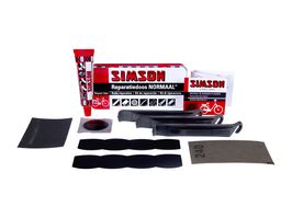Simson Reparatiedoos normaal 8 x 6 cm aluminium rood 10-delig afbeelding