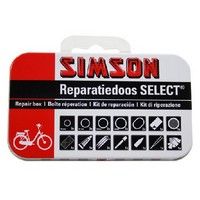 Simson Reparatiedoos select 12,5 cm aluminium rood/wit 23-delig afbeelding
