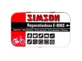 Simson Reparatiedoos e-bike aluminium rood/wit 14-delig afbeelding