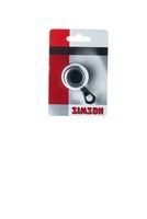 Simson fietsbel compact zilver op kaart