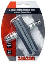 Simson Remblokken v-brake 80 x 13 mm zwart/grijs 2 stuks afbeelding