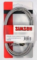 Simson rollerbrake remkabelset compleet rvs grijs op kaart afbeelding
