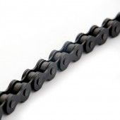 Simson fietsketting normaal basic - 112 schakels, 1/2"x1/8", voor stadsfietsen zonder versnelling en met naafversnelling - zwart