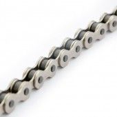 Simson ketting normaal strong - extra sterke fietsketting voor stadsfietsen zonder versnelling en fietsen met naafversnelling (112 schakels, 1/2x1/8", zilver)"