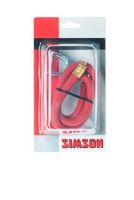 Simson pompslang jumbo rood op kaart afbeelding