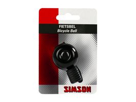 Simson fietsbel mini 32mm, flex-band bevestiging zwart afbeelding