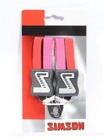 Simson Snelbinder trio kort met 3 binders - roze/rood afbeelding