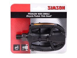 Simson Pedalen kids small 1/2 inch reflectie zwart per set afbeelding