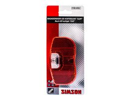 Simson batterij bagagedrager achterlicht cliff 1 led on/of afbeelding