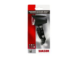 Simson Voorlicht brightly naafdynamo led 70 lux zwart afbeelding