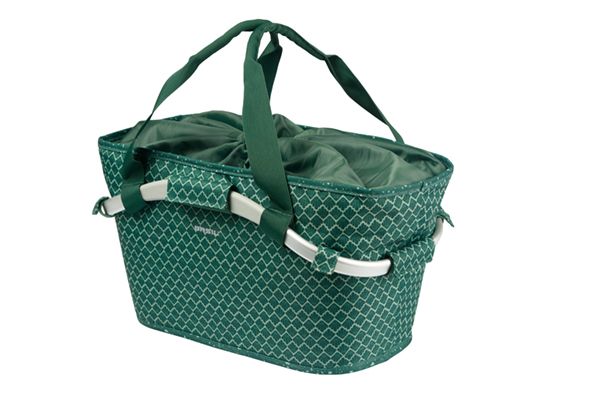 Basil Fietsmand flair carry all achtermand met mik bevestiging 38 x 21 x 27 cm - groen afbeelding