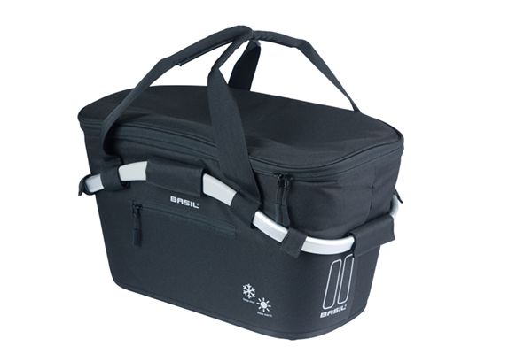 Basil Fietsmand classic carry all iso met mik bevestiging 18 liter 38 x 21 x 27 cm - zwart afbeelding
