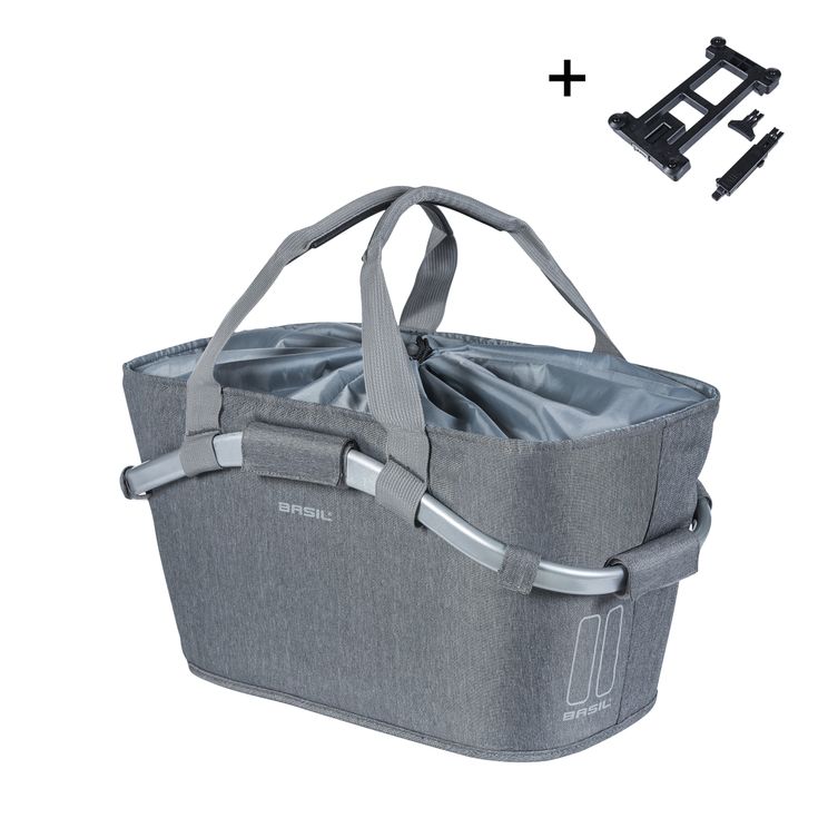 Basil Mand achterop 2day carry all grijs | mik | 22l afbeelding