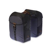 Basil miles dubbele fietstas, waterdicht, universal bridge systeem, 34l, zwart/antraciet afbeelding