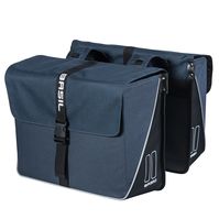 Basil forte dubbele fietstas, waterafstotend, navy blauw/zwart, 35l afbeelding