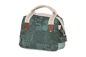 Basil bohème city bag - groene hand-, schouder- en stuurtas - 8l - waterafstotend - trendy bohemien print afbeelding