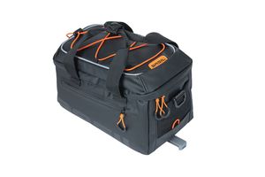 Basil miles tarpaulin bagagedragertas mik - sportieve zwarte fietsrugtas, waterdicht, 7l inhoud afbeelding