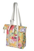 Basil bloom field fietsshopper, geel, gerecycled pet, waterdicht, verstelbare schouderriem afbeelding