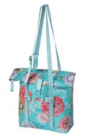 Basil bloom field fietsshopper, gerecycled pet, waterdicht, verstelbare schouderriem, laptopvak, 15-20l, sky blue afbeelding
