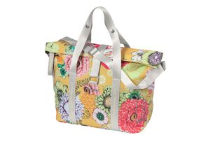 Basil bloom field fietshandtas - duurzaam, compact, geel afbeelding