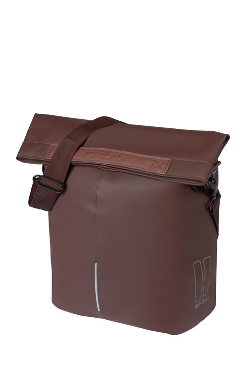 Basil city fietsshopper vegan leather, roasted brown afbeelding