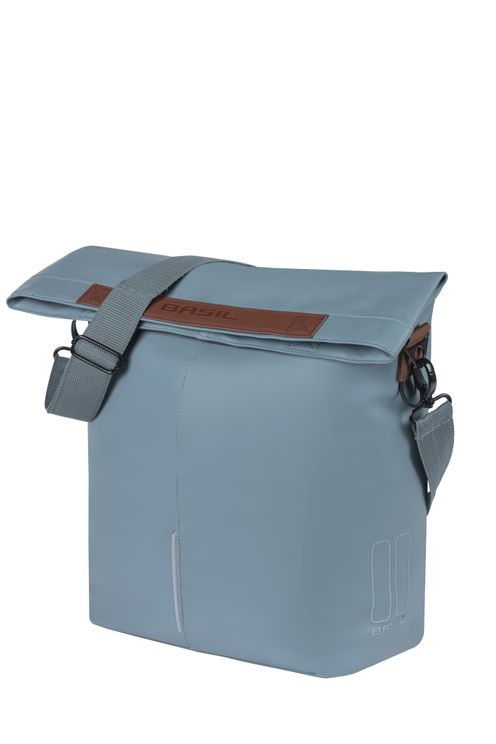 Basil city fietsshopper vegan leather 14-16l graphite blue afbeelding