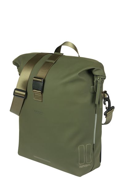 Basil Fietsschoudertas soho mik studs | groen 17l afbeelding