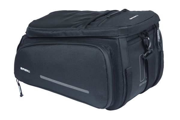 Basil bagagedragertas move 10-26l zwart afbeelding
