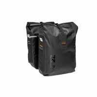New Varo waterdichte dubbele fietstas zwart/grijs 40l - mik afbeelding