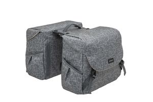 New Mondi joy dubbele fietstas - waterafstotend polyester - 38l - mik adapter - ivy walnut afbeelding