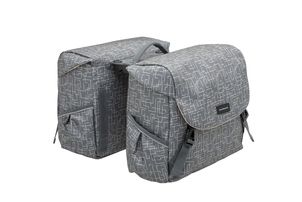 New Mondi joy dubbele fietstas - racktime snap-it - waterafstotend polyester - 38l - ivy walnut afbeelding