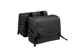New Mondi joy dubbele fietstas - waterafstotend polyester - zwart - 38l afbeelding
