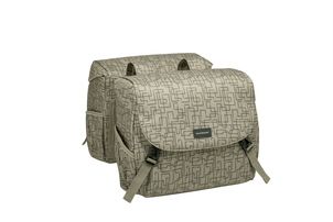 New Mondi joy dubbele fietstas - bruin, waterafstotend, 38 ltr afbeelding