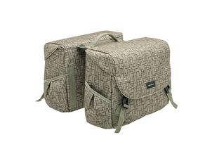 New Mondi joy double fietstas - waterafstotend polyester - racktime - ivy grey afbeelding