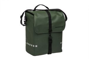 New Odense single fietstas - waterafstotend - 17,5l - zwart/groen afbeelding
