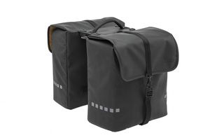 New looxs odense dubbele fietstas - zwart - 39l afbeelding