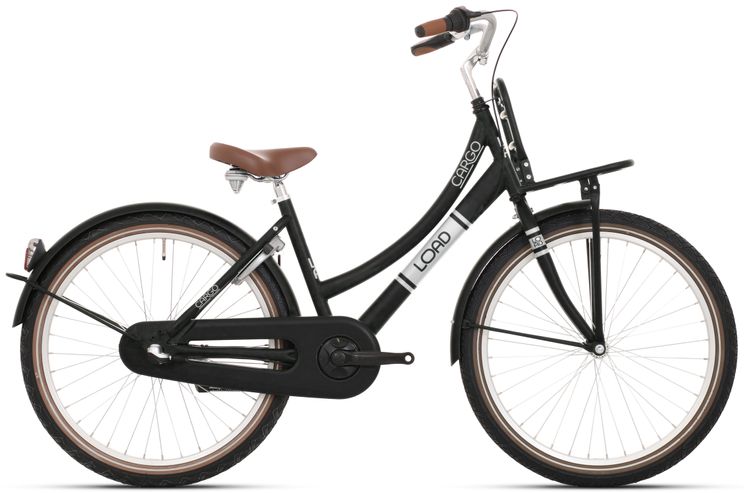 kinderfiets Bike Fun Load  meisjes 26 inch nexus 3 matt zwart