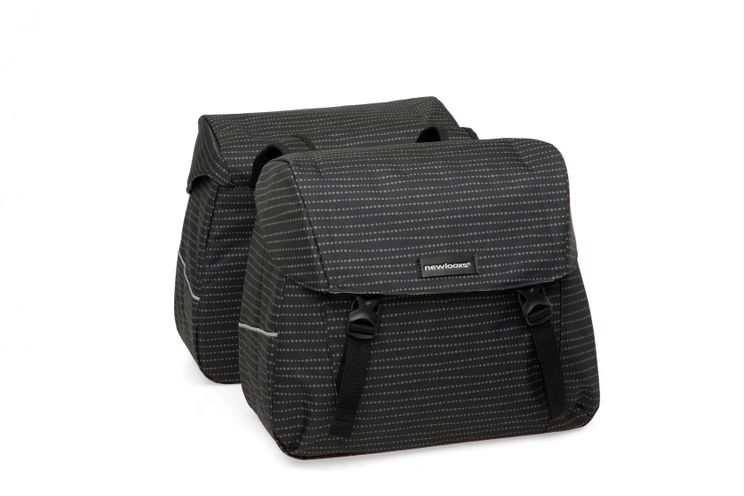 Newlooxs Joli dubbele fietstas mik adapter - waterafstotend polyester - 37l - 1.7kg - nomi black - sportieve fietstas afbeelding