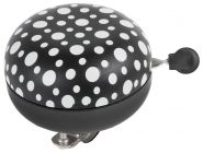 M-Wave bel ding-dong 80mm zwart-wit, glow in the dark (hangverpakking)