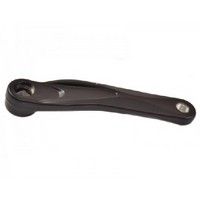 Miranda crank links alfa-1 170mm zwart gecoat