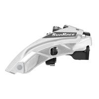 Sunrace Voorderailleur m500 7/8 dual pull zilver