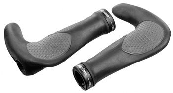 Ergotec Handvatten oslo bar-ends lang/lang zwart/grijs