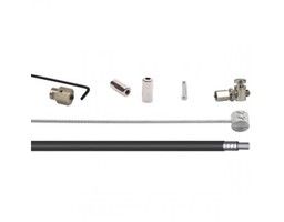Elvedes Rollerbrake kabelkit br-im41/50/53 1700mm / 2250mm rvs - zwart (op kaart) afbeelding