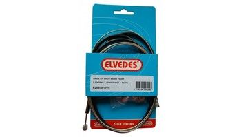 Elvedes Remkabel set voor trommelrem 1350/1000 mm zwart/zilver afbeelding