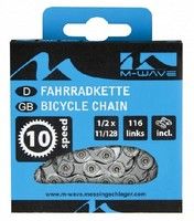 M-Wave ketting 10-speed, 1/2x11/128 116l grijs (hangverpakking)