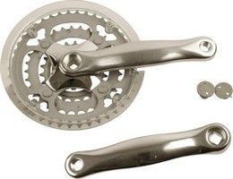 Crankstel Fausto 7/8-Speed | 42-32-22T | Zilver | -3mm