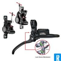 Tektro remgreep Auriga Twin links 2.5 vinger alu zwart afbeelding