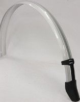 Gazelle "Achterspatbord 28" Pvc B50G Wafel Zilver"