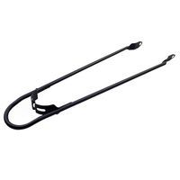 spatbordstang met bumper 28 inch achter zwart afbeelding