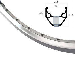 Rigida Velg ryde 26 (559) zac-2000 36/14 zilver (geslepen) afbeelding